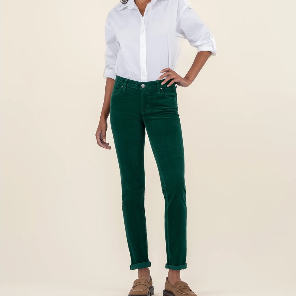 Kut from the Kloth, Catherine Corduroy, Emerald, Size 4
